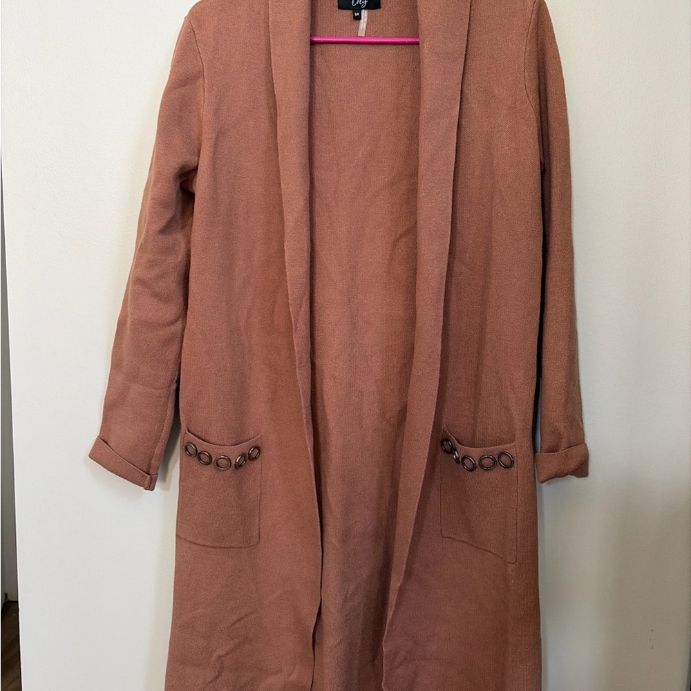 Only Knit Cardigan in Dusty Mauve